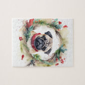 Puzzle Carlin Noël Wreath Festive Pup (Horizontal)
