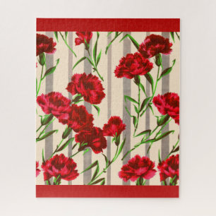 Puzzle carnation rouge