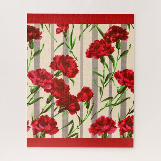 Puzzle carnation rouge (Vertical)