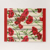 Puzzle carnation rouge (Horizontal)