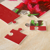 Puzzle carnation rouge (Côté)