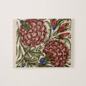 Puzzle Carnation Tile Fleur Art antique (Horizontal)