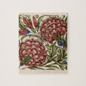Puzzle Carnation Tile Fleur Art antique (Vertical)