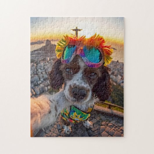 Puzzle Carnaval de Spaniel Vue à Rio (Vertical)
