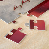 Puzzle Carol Chick-a-Dee avec du gui (Côté)