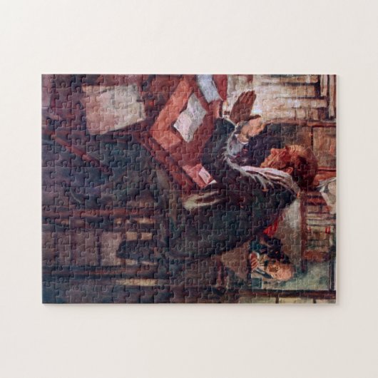 Puzzle Carol de Noël : Cratchit and Scrooge (Horizontal)