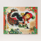 Puzzle Caroleur de Noël Vintage (Horizontal)