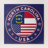 Puzzle Carolina du Nord, phone case (Vertical)