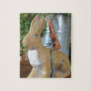 Puzzle Carotte bizarre chevauchant un lapin