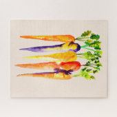 Puzzle Carottes mignonnes aquarelle art (Horizontal)