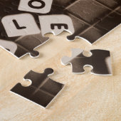 Puzzle Carpe Diem Carreaux de lettre rayée (Côté)