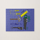 Puzzle Carpenter Outils Whimsical Dessin (Horizontal)