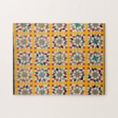 Puzzle Carpenter’s Wheel quilt (Horizontal)