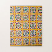 Puzzle Carpenter’s Wheel quilt (Vertical)