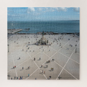 Puzzle Carré du commerce d'en haut à Lisbonne, Portugal