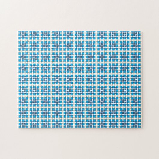 Puzzle Carré motif de la mer géométrique moderne (Horizontal)