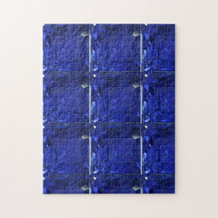 Puzzle Carré Sapphire Gemstone Blue