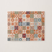Puzzle Carreau marocain orange (Horizontal)