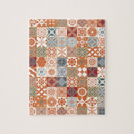 Puzzle Carreau marocain orange (Vertical)