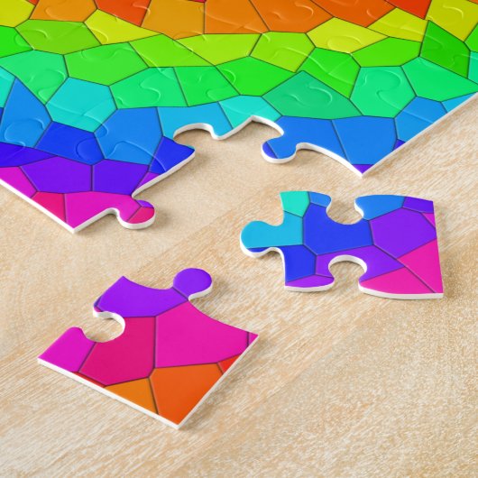Puzzle Carreaux de mosaïque arc-en-ciel (Côté)