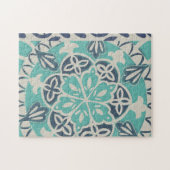 Puzzle Carrelage Batik Bleu I (Horizontal)