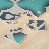 Puzzle Carrelage bleu Batik II (Côté)