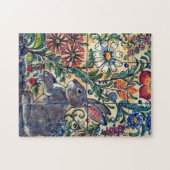 Puzzle Carrelage du jardin du lapin sud-ouest Fleurs colo (Horizontal)