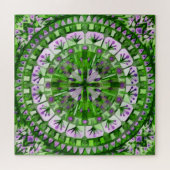 Puzzle Carrelage en mosaïque Boho Gris vert - (Horizontal)