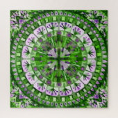 Puzzle Carrelage en mosaïque Boho Gris vert - (Vertical)