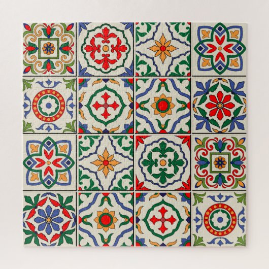 Puzzle Carrelage marocain : Motif coloré sans couture. (Vertical)