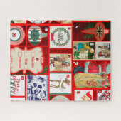 Puzzle Carrés de l'illustration de Noël (Horizontal)