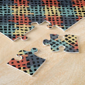 Puzzle Carrés de toile arrondie Patchwork Vintage (Côté)