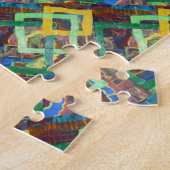 Puzzle Carrés entrelacés Abstrait (Côté)