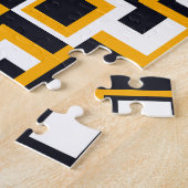 Puzzle Carrés géométriques : Impression transparente (Côté)