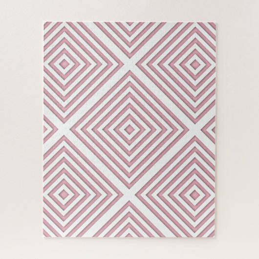 Puzzle Carrés géométriques roses (Vertical)