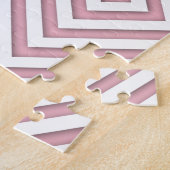 Puzzle Carrés géométriques roses (Côté)