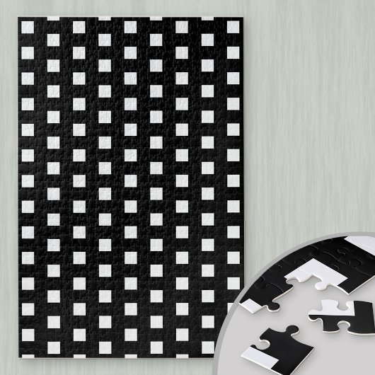Puzzle Carrés solides noirs et blancs difficiles