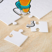 Puzzle Carrot at cricket with cricket bat (Côté)