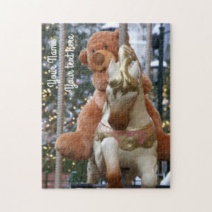 Puzzle Carrousel avec ours en peluche