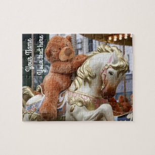 Puzzle Carrousel avec ours en peluche