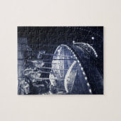 Puzzle Carrousel noir et blanc (Horizontal)