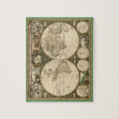 Puzzle Carte 1660 du monde d'antiquité par Frederick de (Vertical)