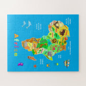 Puzzle Carte africaine pour les enfants (Horizontal)