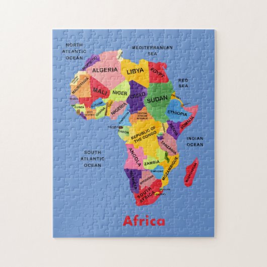 Puzzle Carte Afrique (Vertical)