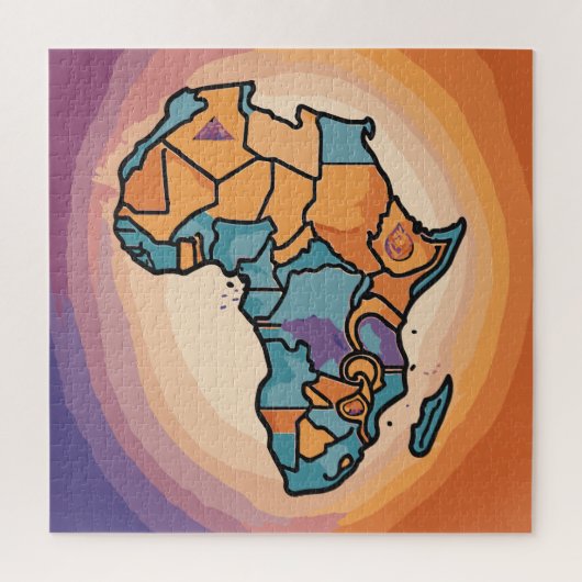 Puzzle Carte Afrique (Vertical)