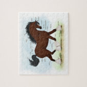 Puzzle Carte anatomique du Cheval de Baie Clydesdale (Vertical)