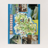 Puzzle Carte ancienne d'Andorre (Vertical)