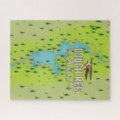 Puzzle Carte ancienne de Lough Ree Irlande. (Horizontal)