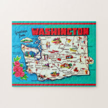 Carte ancienne de Washington