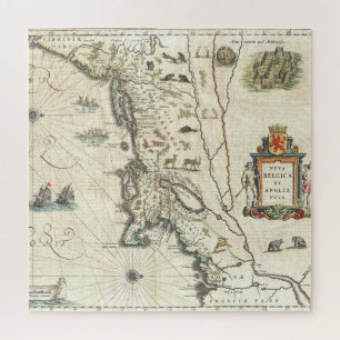 Puzzle Carte ancienne des colonies néerlandaises et angla
